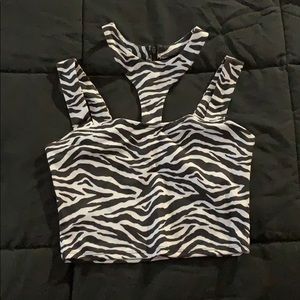 Zebra crop top